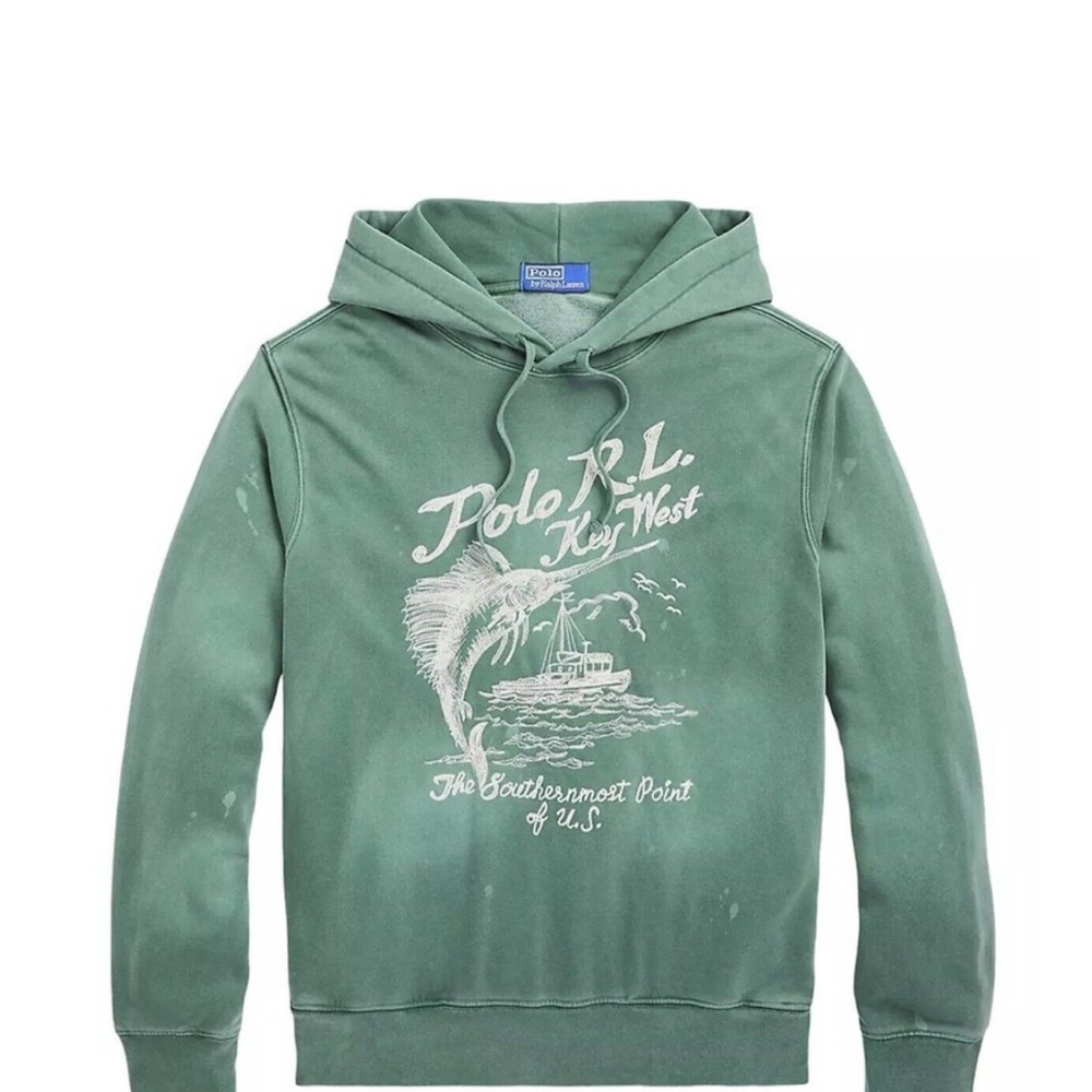 Seasonal Fleece-lspohoodm Key West, Marlin hooded shirt by
Polo Ralph Lauren